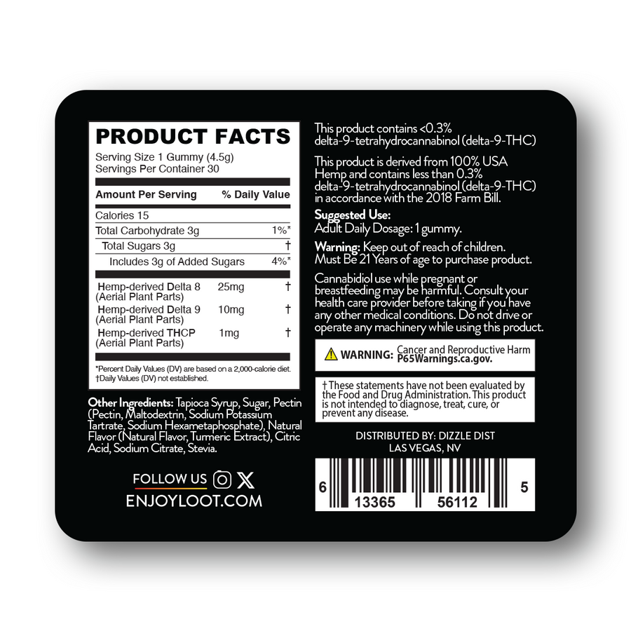 Strawnana Trinity Blend Gummies – Delta-8 + Delta-9 + THCP
